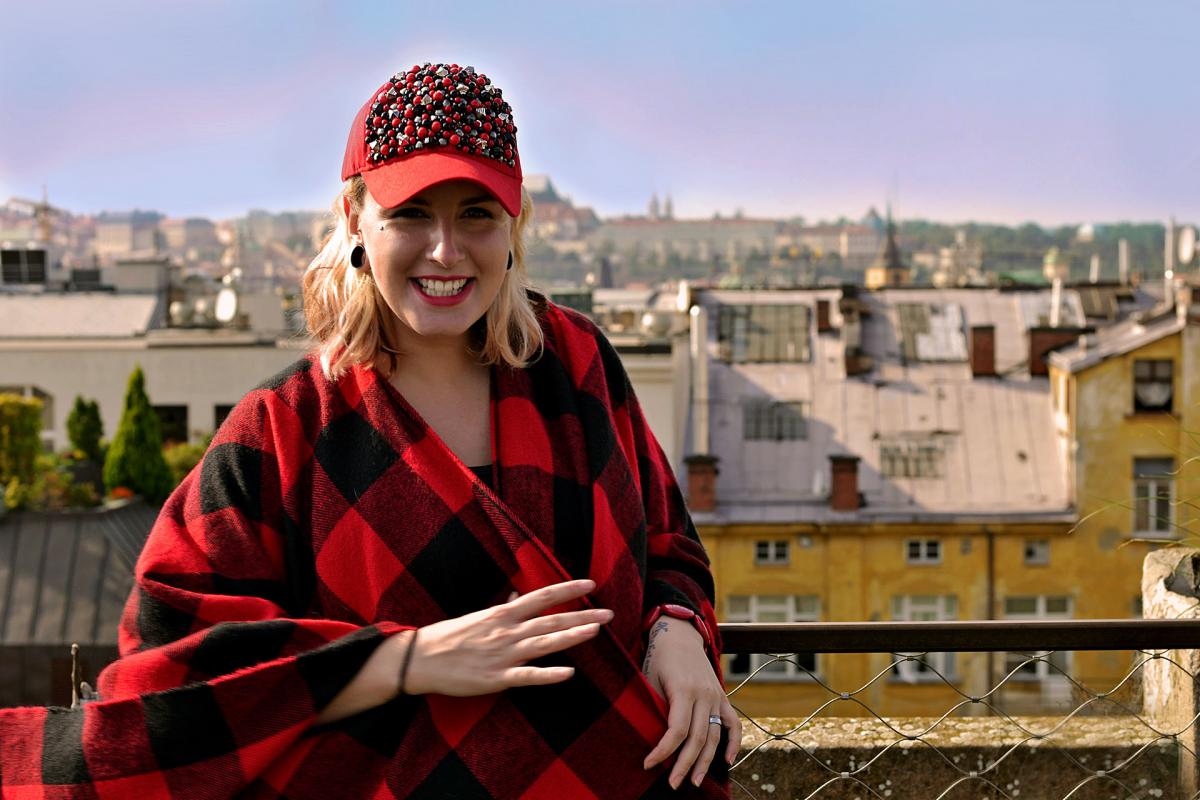 Podzimní outfit na střeše Lucerny